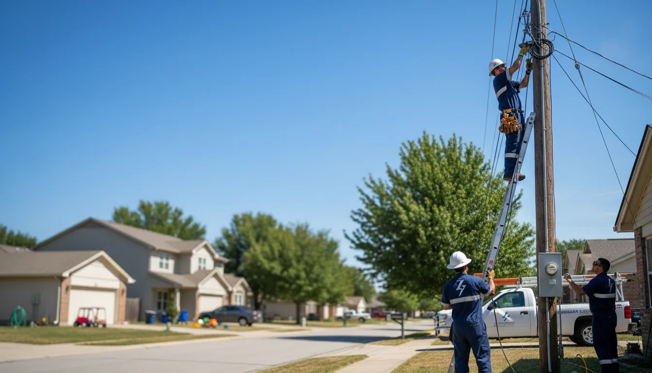 Residential electrician providing installation services in Centerville, LA